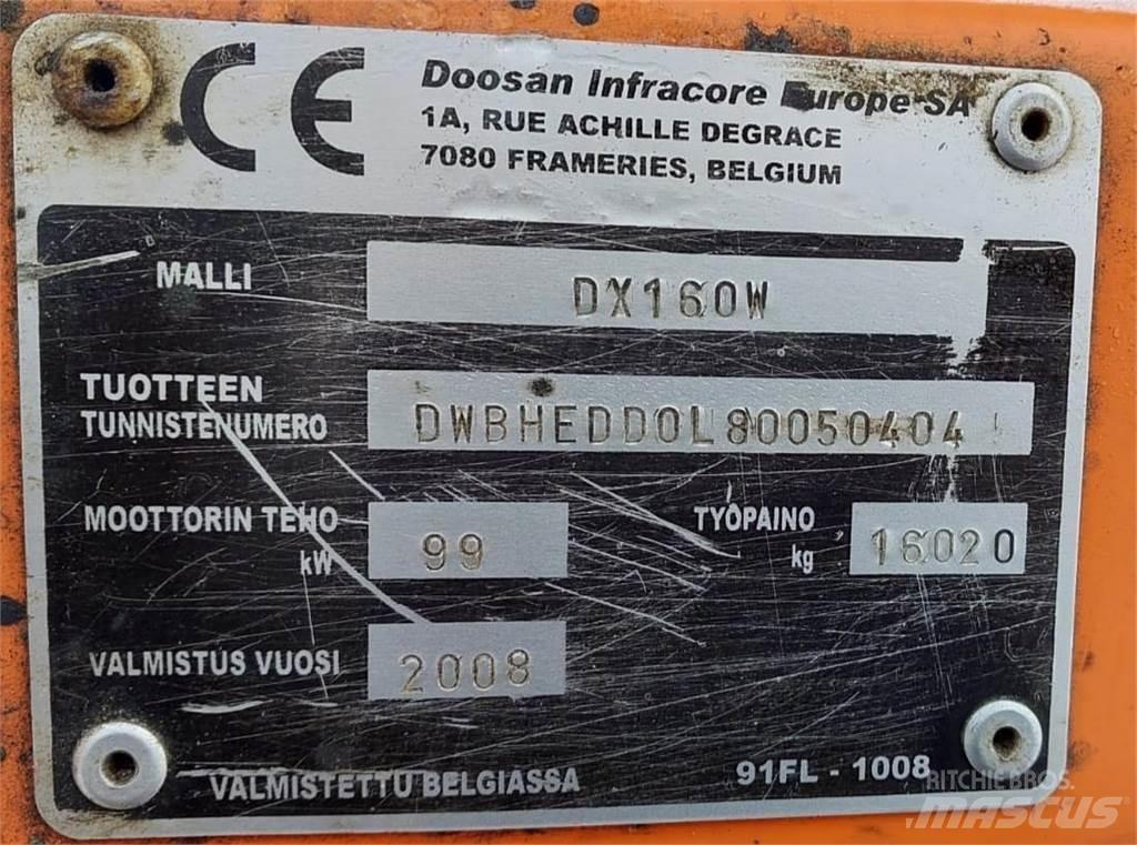 Doosan DX160W Bagri goseničarji