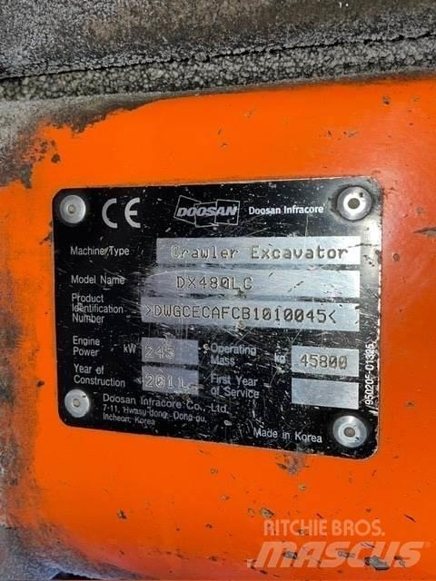 Doosan DX480LC Bagri goseničarji
