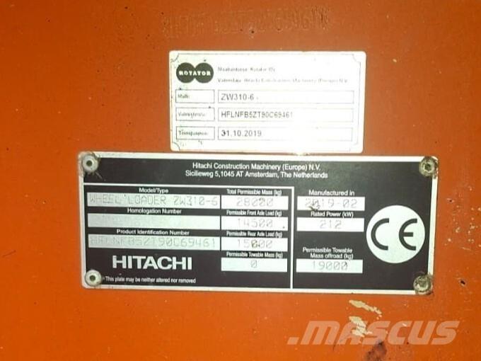 Hitachi ZW 310-6 Kolesni nakladalci