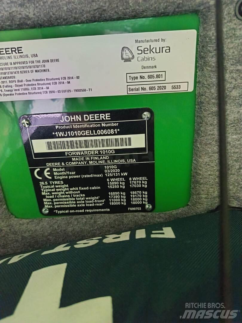 John Deere 1010G Forwarderji