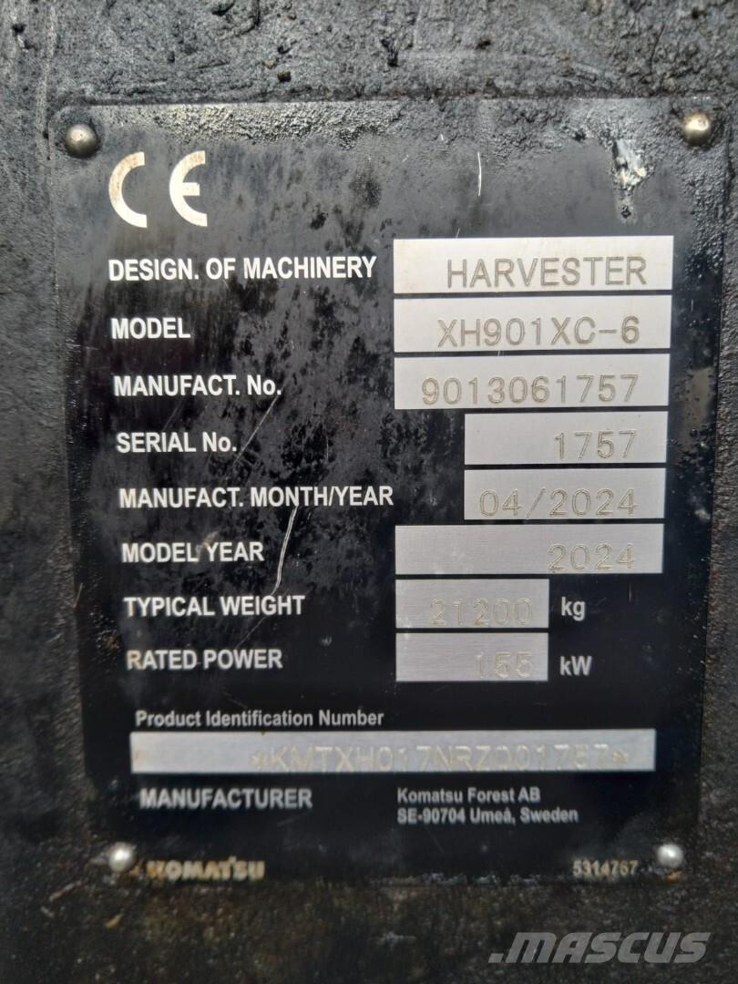 Komatsu 901 XC Harvesterji