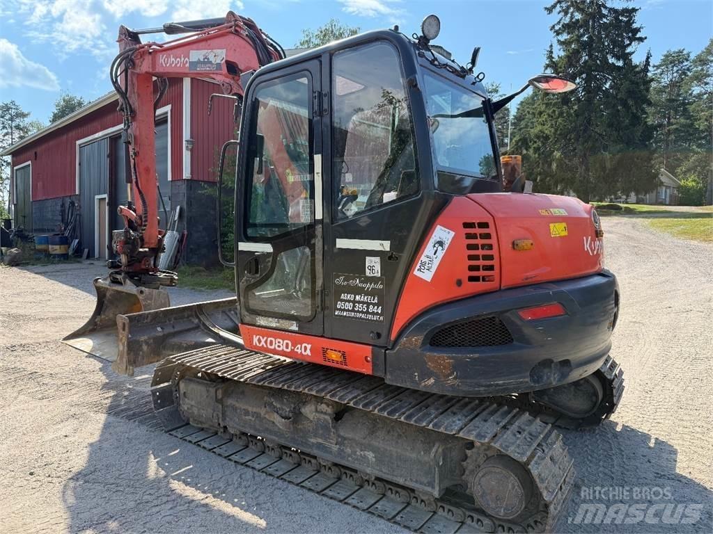 Kubota KX080-4 Midi bagri 7t – 12t