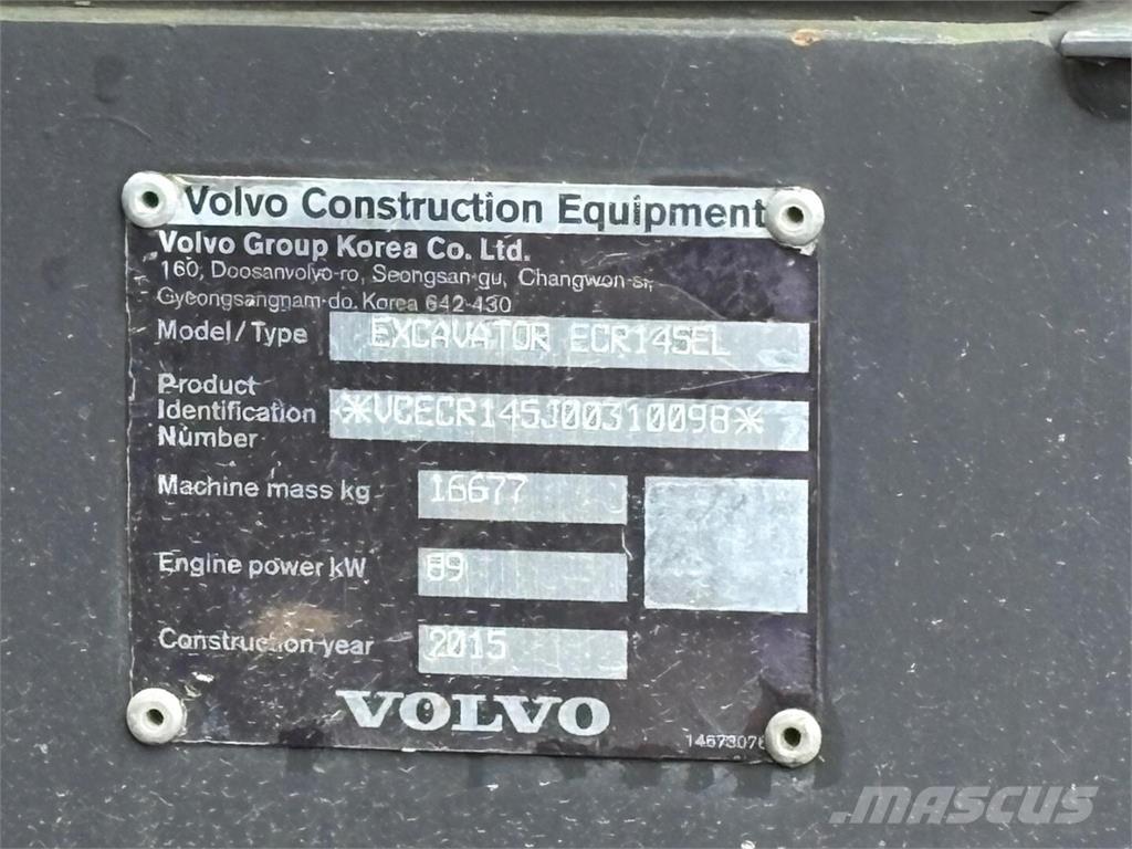 Volvo ECR 145 EL Bagri goseničarji