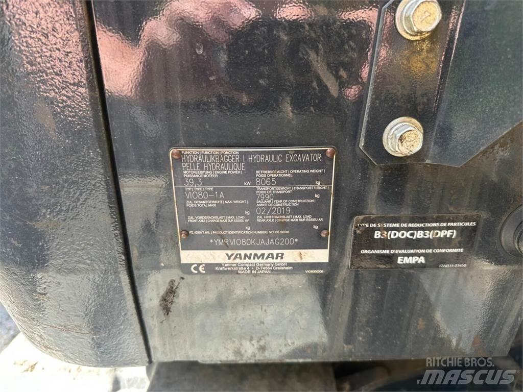 Yanmar Vio 80-1A Midi bagri 7t – 12t