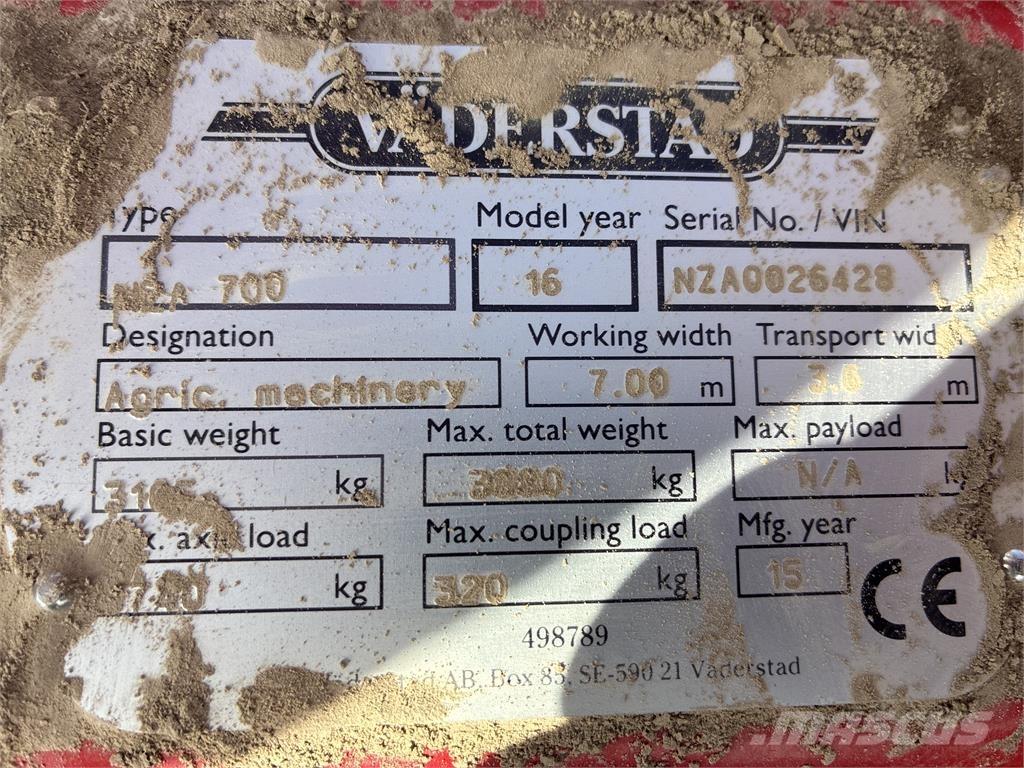 Väderstad NZA 800 HARV Brane