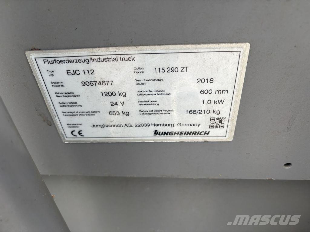 Jungheinrich EJC 112 Ročni električni viličar