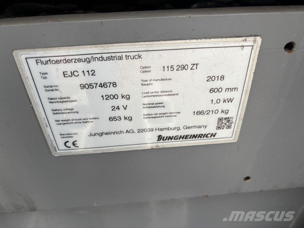 Jungheinrich EJC 112 Ročni električni viličar