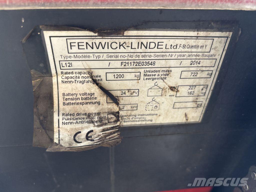 Linde L12i Ročni električni viličar