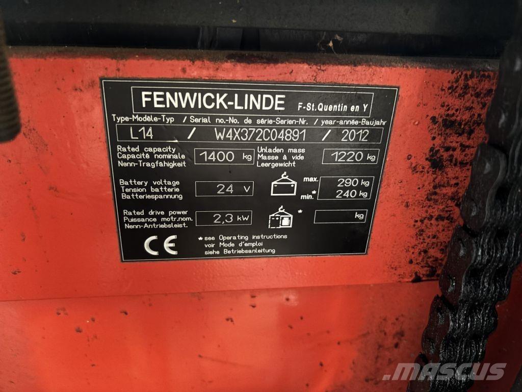 Linde L14 Ročni električni viličar