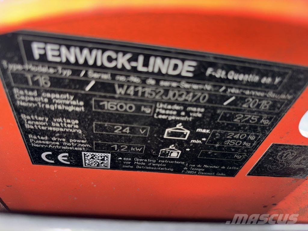 Linde T16 Električni nizko dvižni viličar