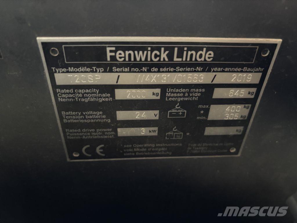 Linde T20 SP Samopogonski ročni viličarji
