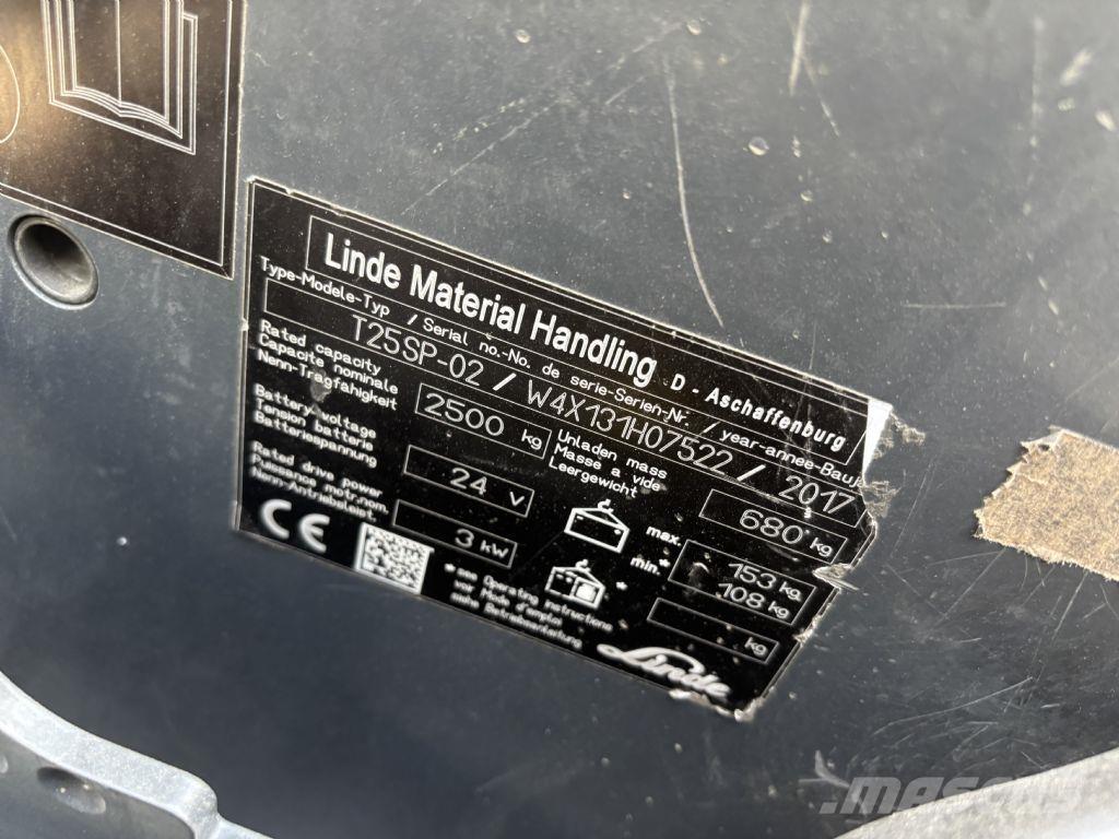 Linde T25SP-02 Samopogonski ročni viličarji