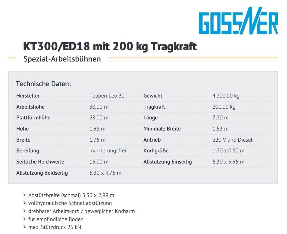 Teupen Leo 30 T Zglobne samohodne dvižne ploščadi