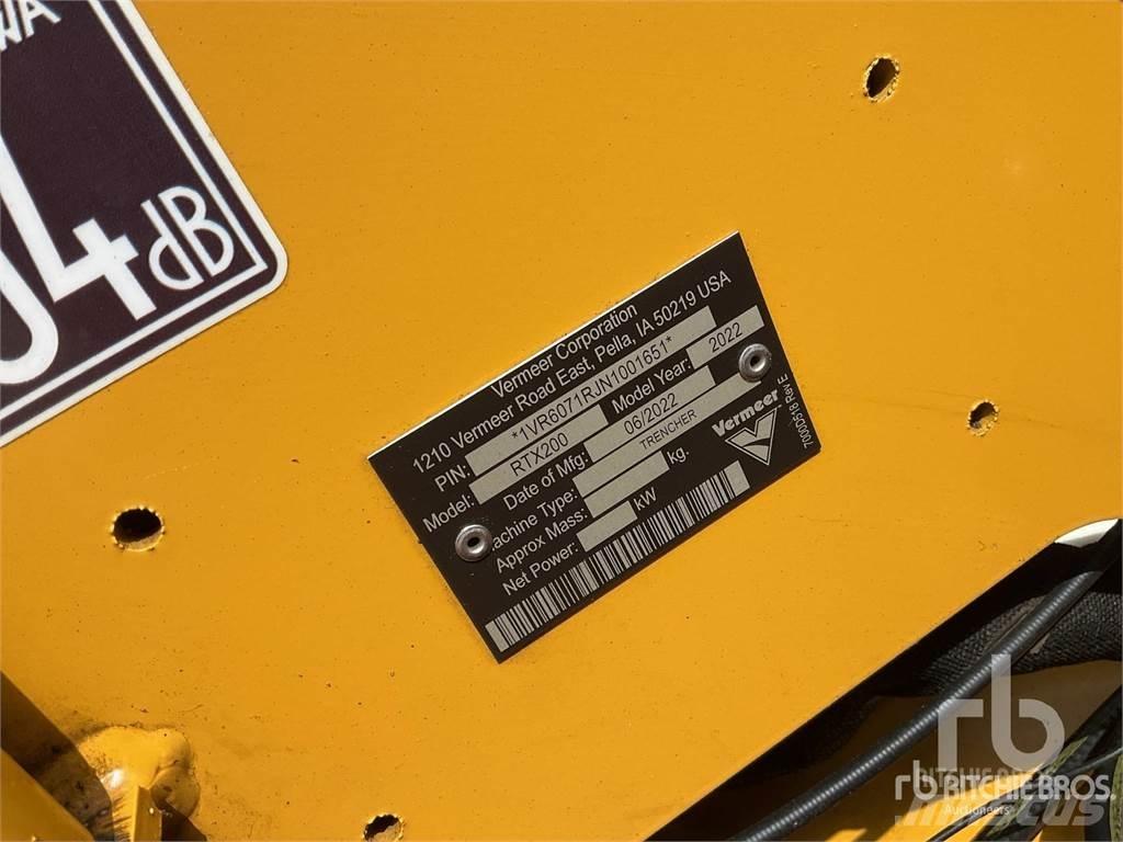 Vermeer RTX200 Freze za kopanje jarkov Trenčerji