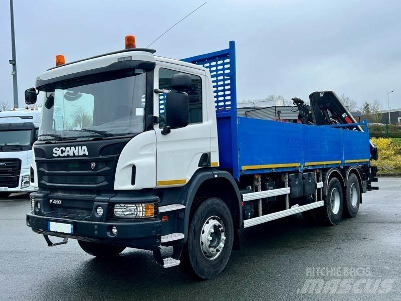 Scania P 410 Tovornjaki z žerjavom