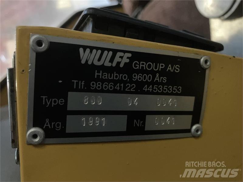 Wulff 800 Vozila za prevoz delovne opreme