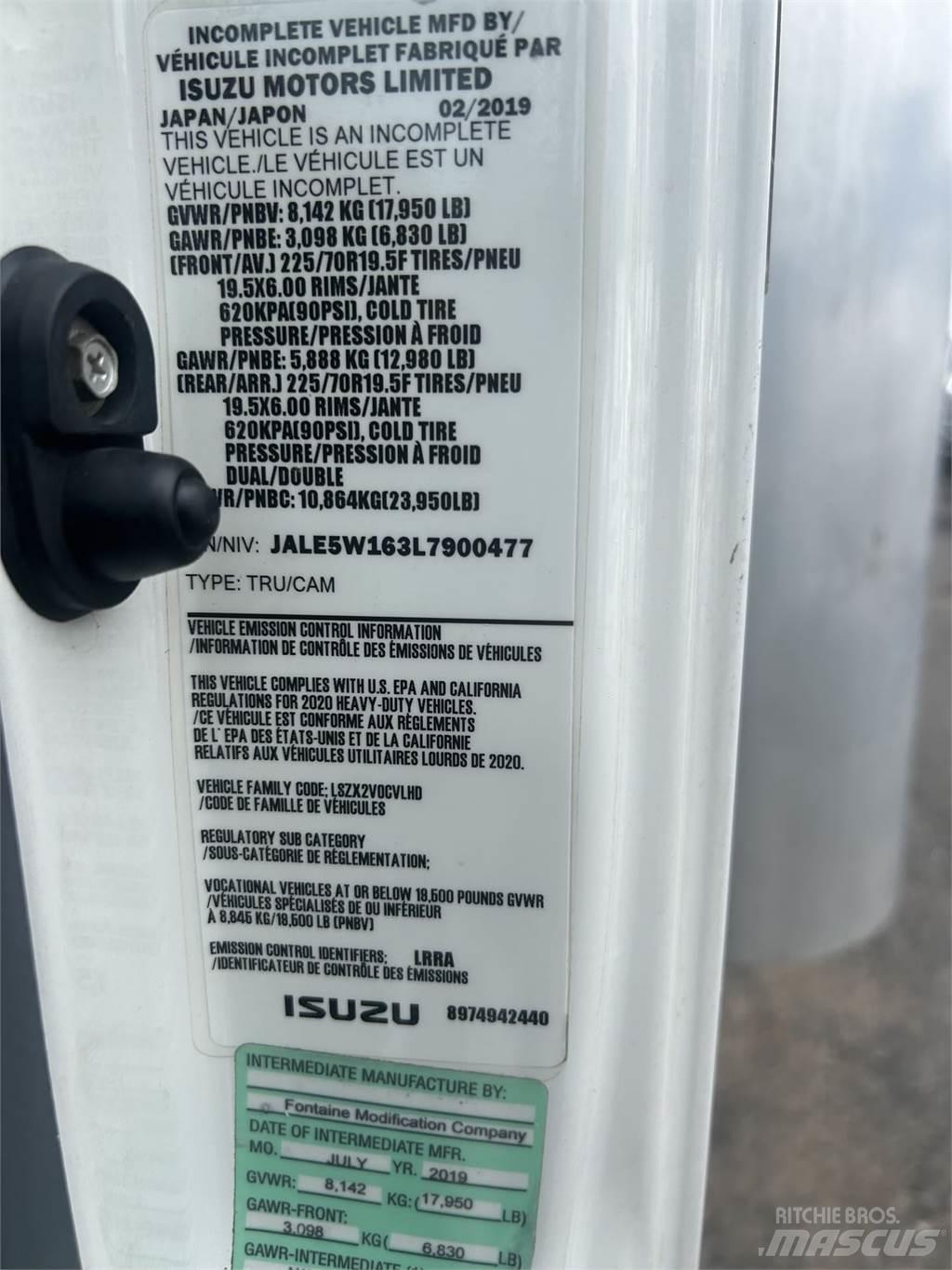 Isuzu NQR Tovornjaki zabojniki