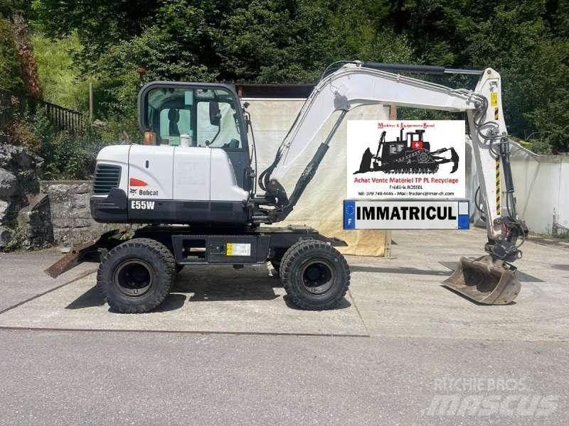 Bobcat E55W Bagri na kolesih