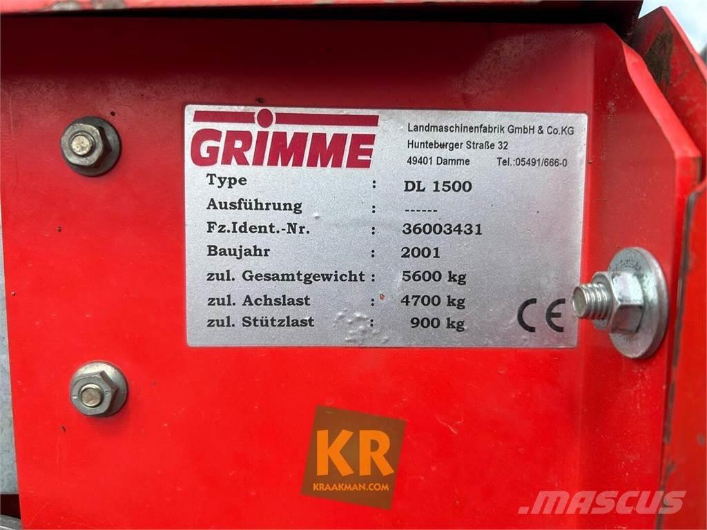 Grimme dl 1500 Stroji za žetje krompirja