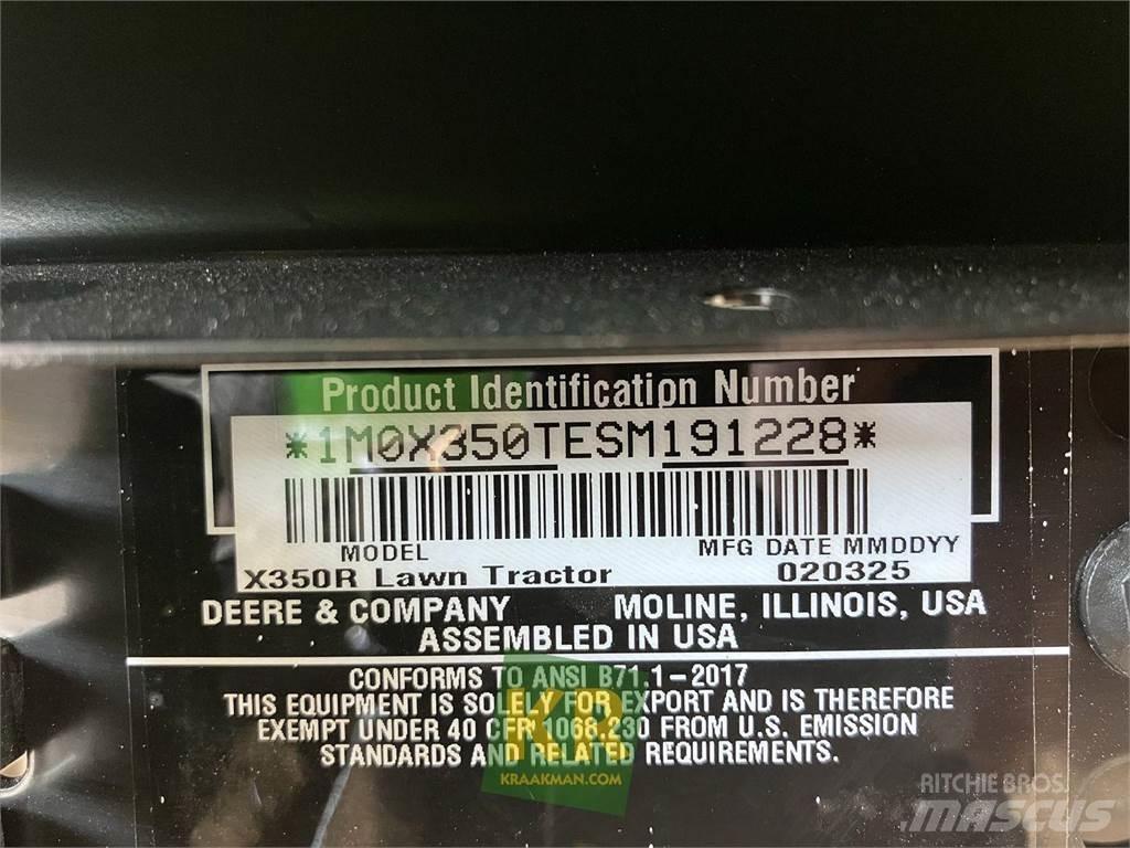 John Deere X350R Vrtni traktor kosilnice