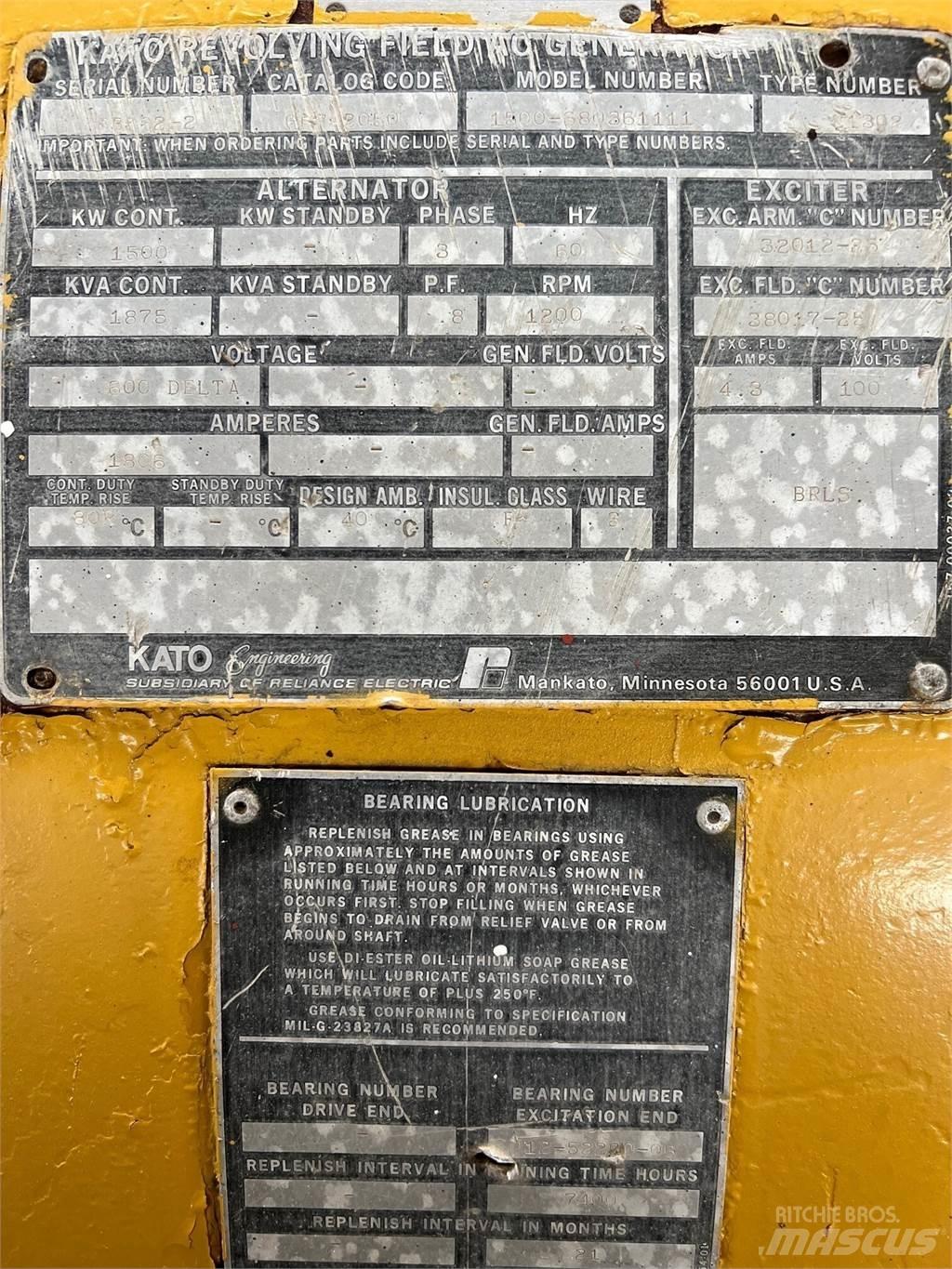 Kato 1500kW Drugi agregati
