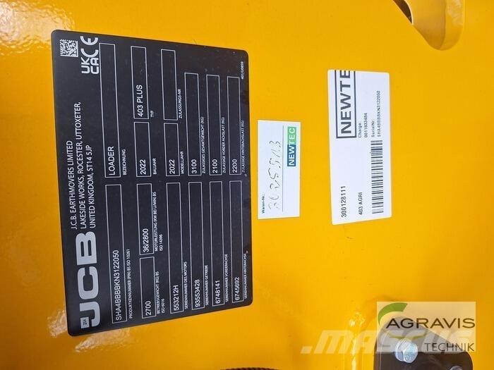 JCB 403 AGRI Kolesni nakladalci