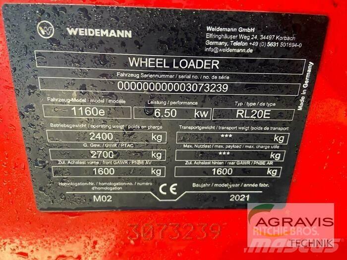 Weidemann 1160E Kolesni nakladalci
