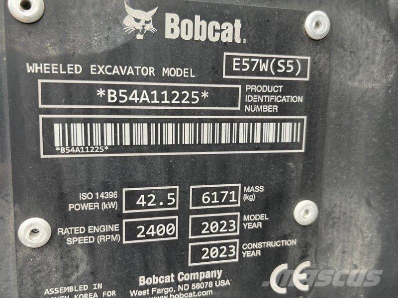 Bobcat E57W Bagri na kolesih