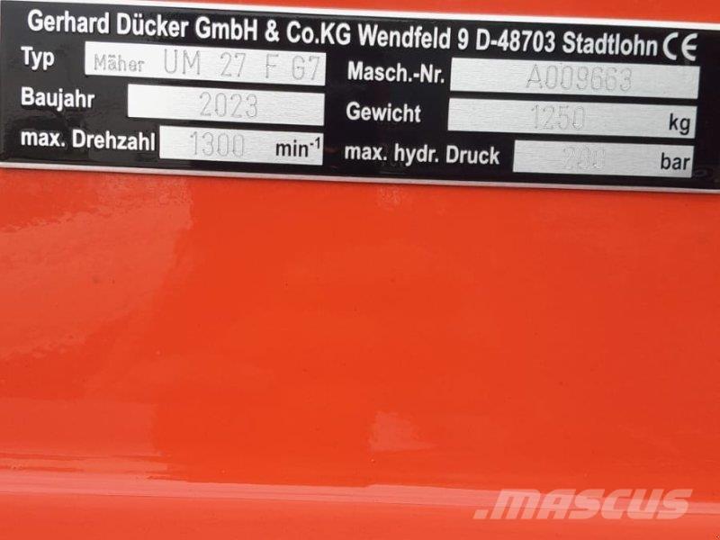 Dücker UM 27 Stroji za obračanje komposta