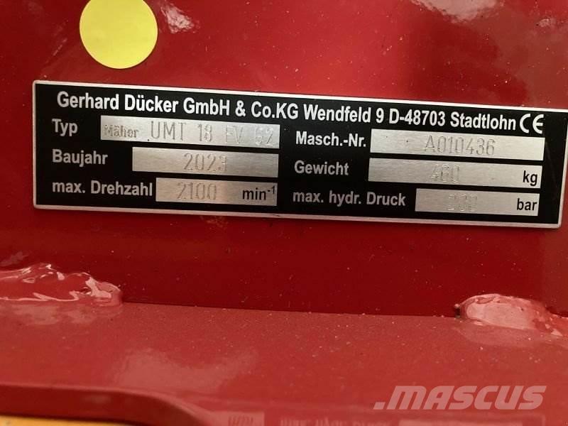 Dücker UMT 18 Motokultivator kosilnice