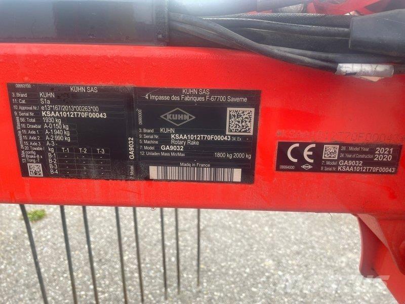 Kuhn GA 9032 Zgrabljalniki