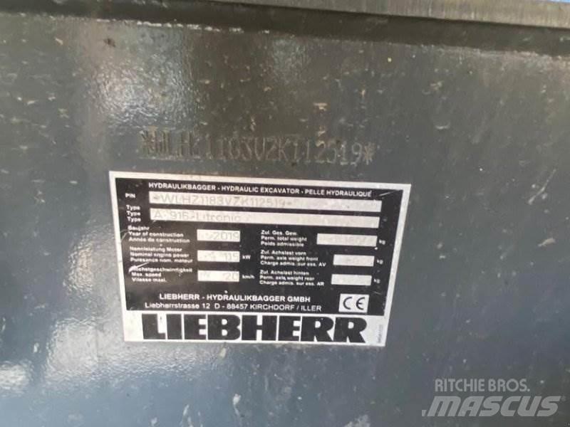 Liebherr A 916 Bagri na kolesih