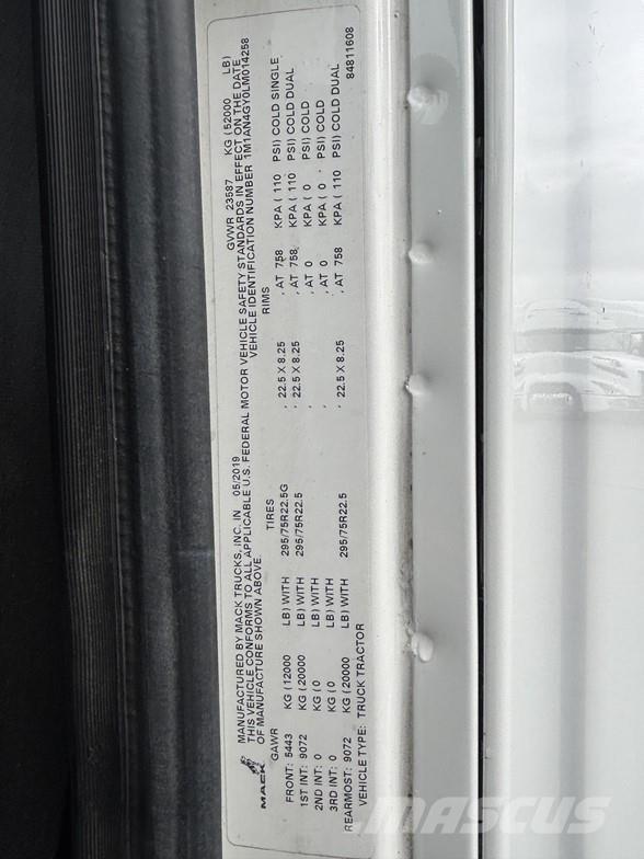 Mack ANTHEM 64T Vlačilci