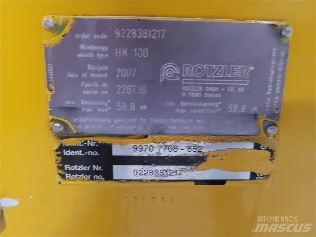 Faun HK 100 winch Rezervni deli in oprema za dvigala