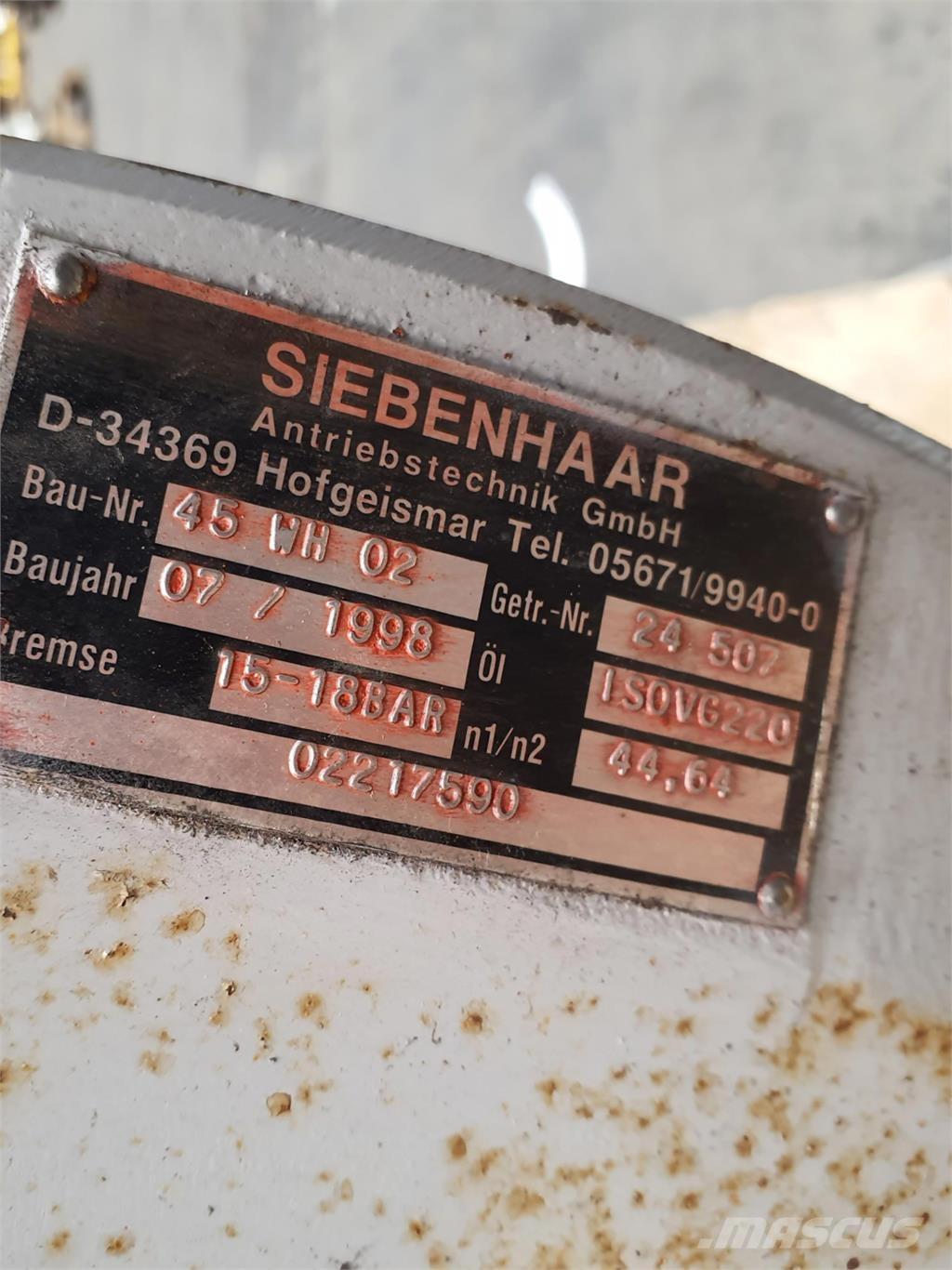 Krupp KMK 4060 winch Rezervni deli in oprema za dvigala