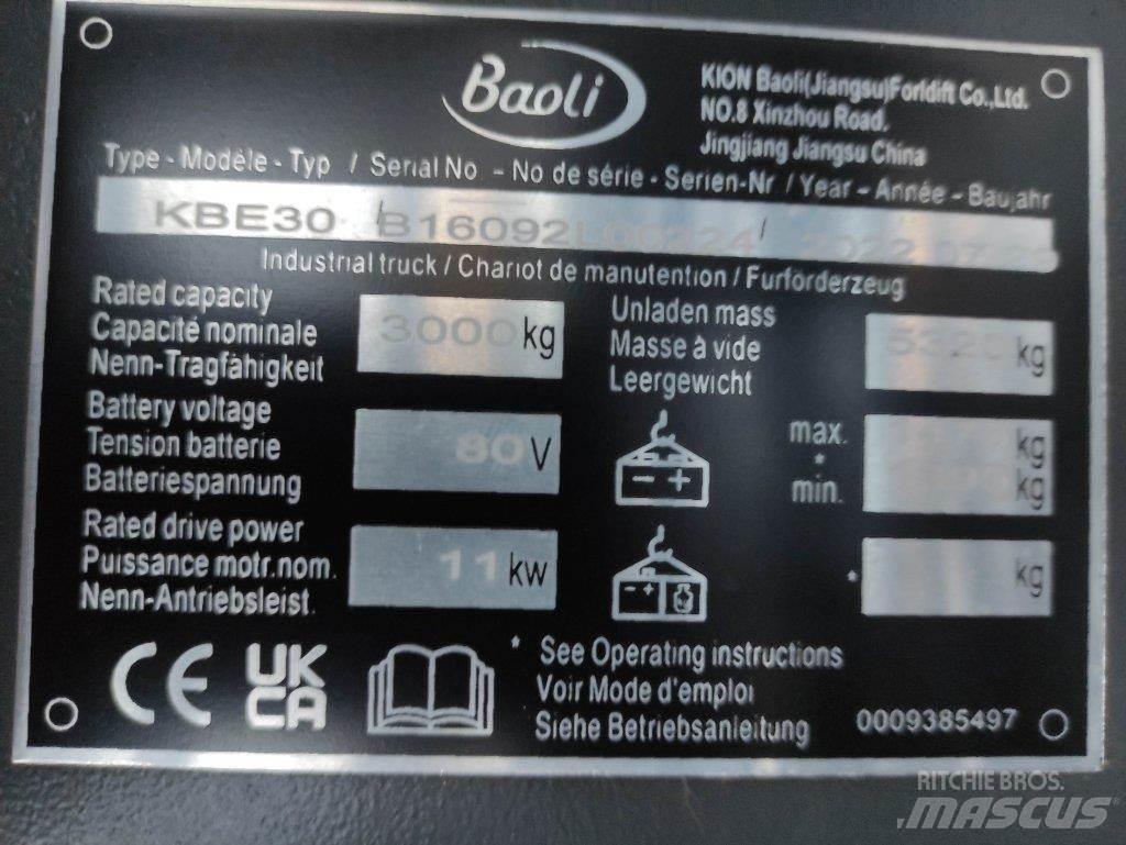 Baoli KBE30 Električni viličarji