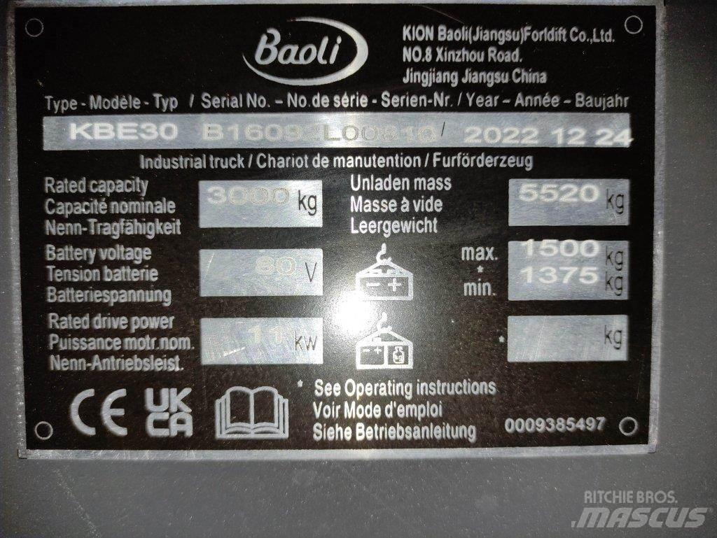 Baoli KBE30 Električni viličarji