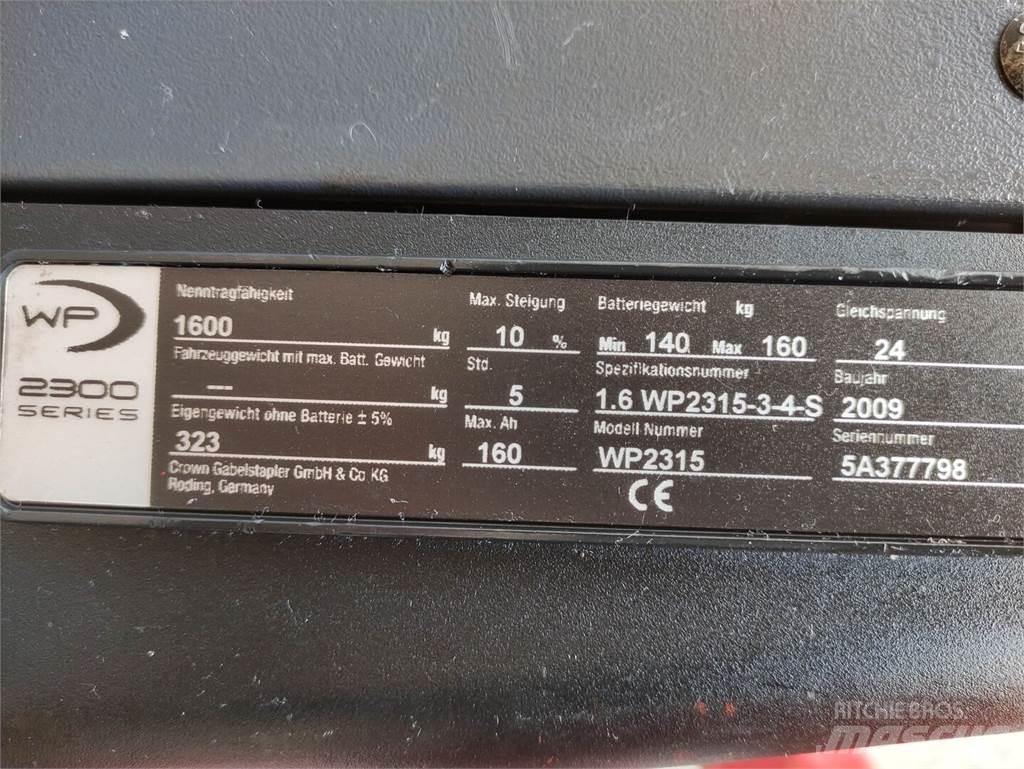 Crown WP2315 Električni nizko dvižni viličar