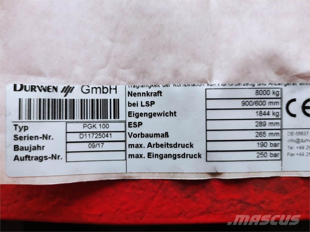 Durwen PGK100 Prijemala za bale
