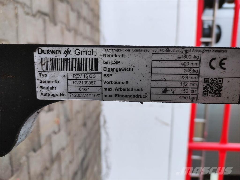 Durwen RZV 16 GS Manipulacija materiala - drugo