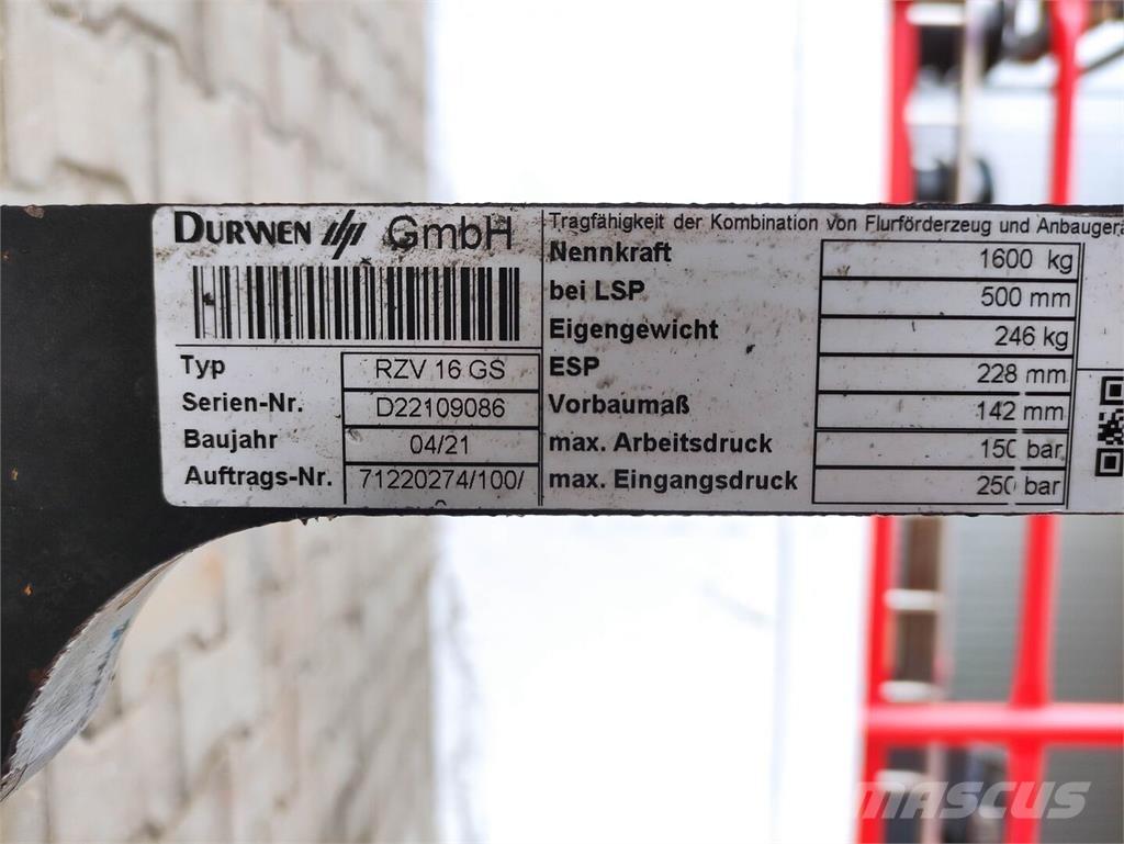 Durwen RZV 16 GS Manipulacija materiala - drugo