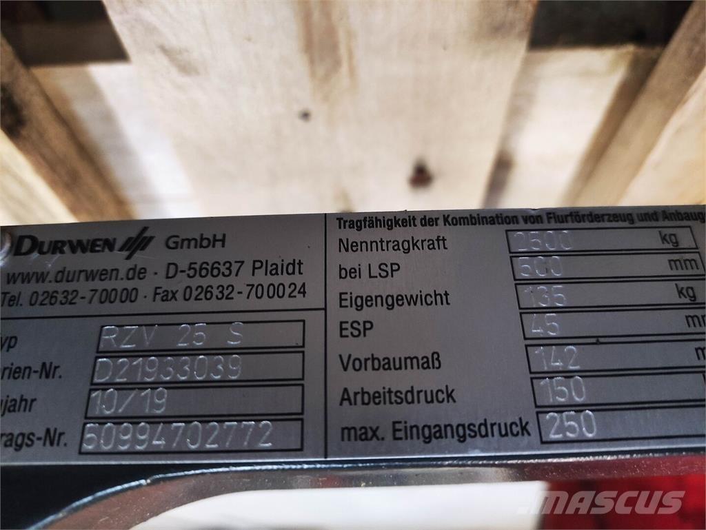Durwen RZV 25 S Manipulacija materiala - drugo