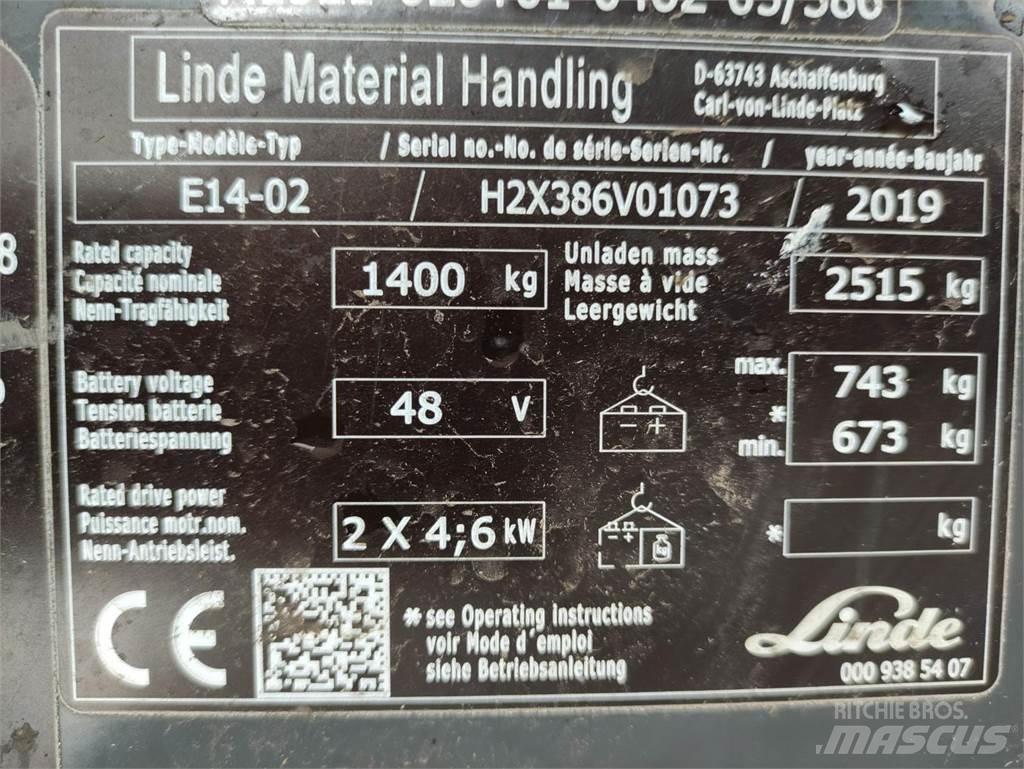 Linde E14-02-386-EVO Električni viličarji