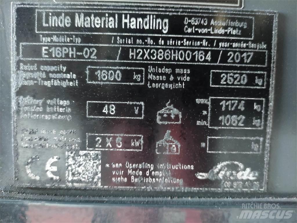 Linde E16PH-02-386 EVO Električni viličarji