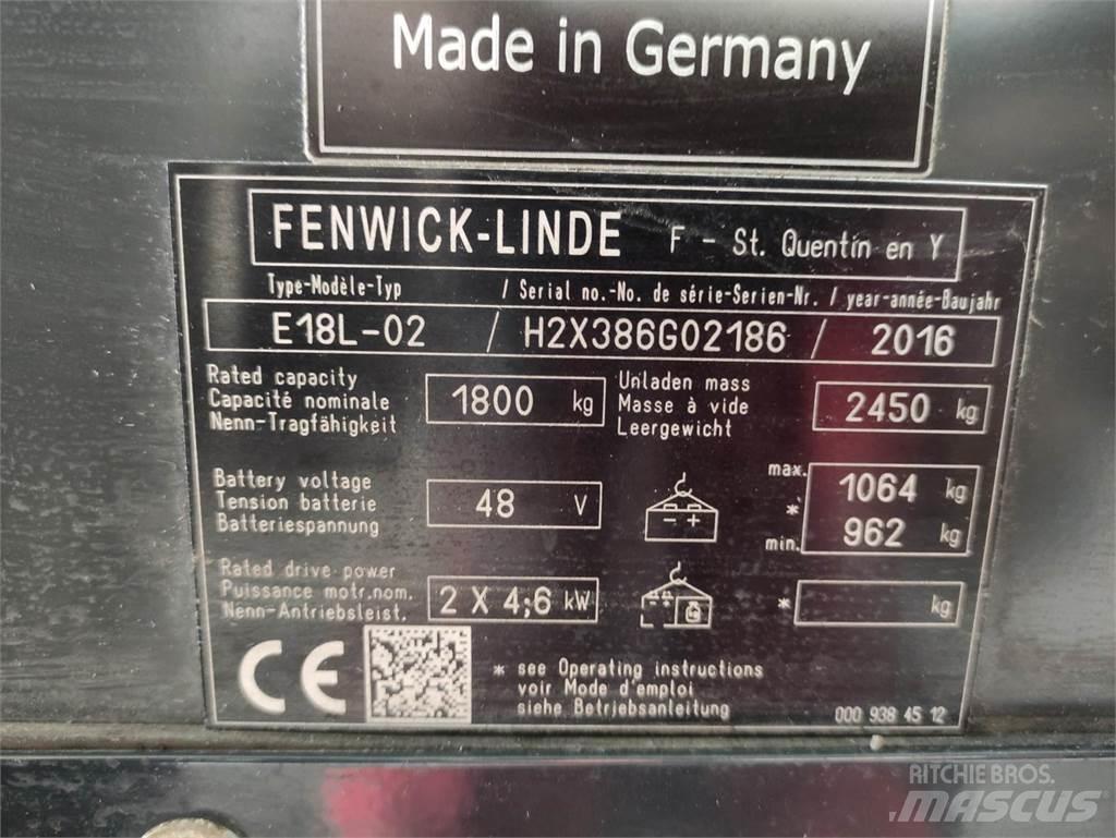 Linde E18L-02-386 Električni viličarji
