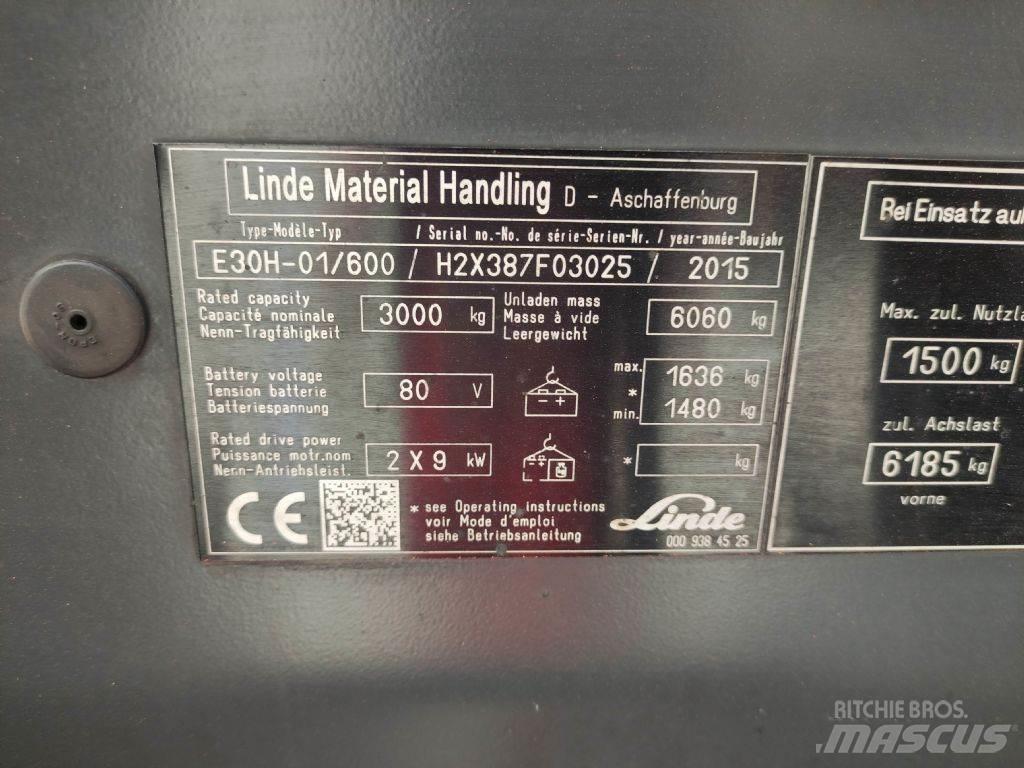 Linde E30H-01-600-387 Električni viličarji