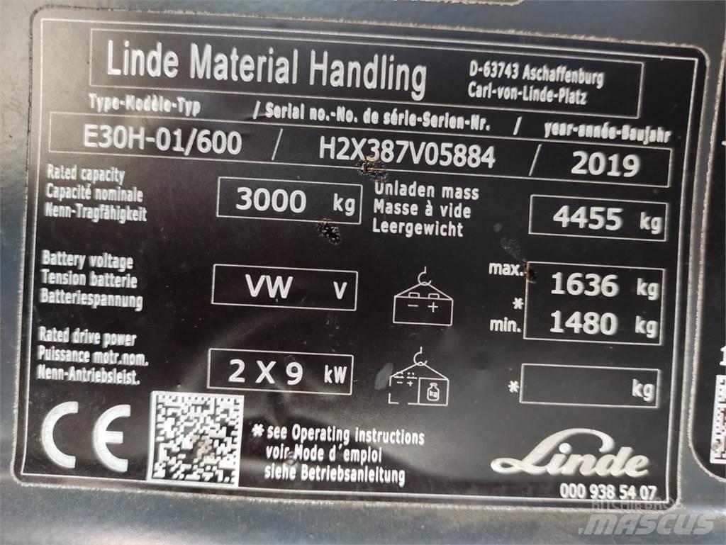 Linde E30H-01/600-387 Električni viličarji