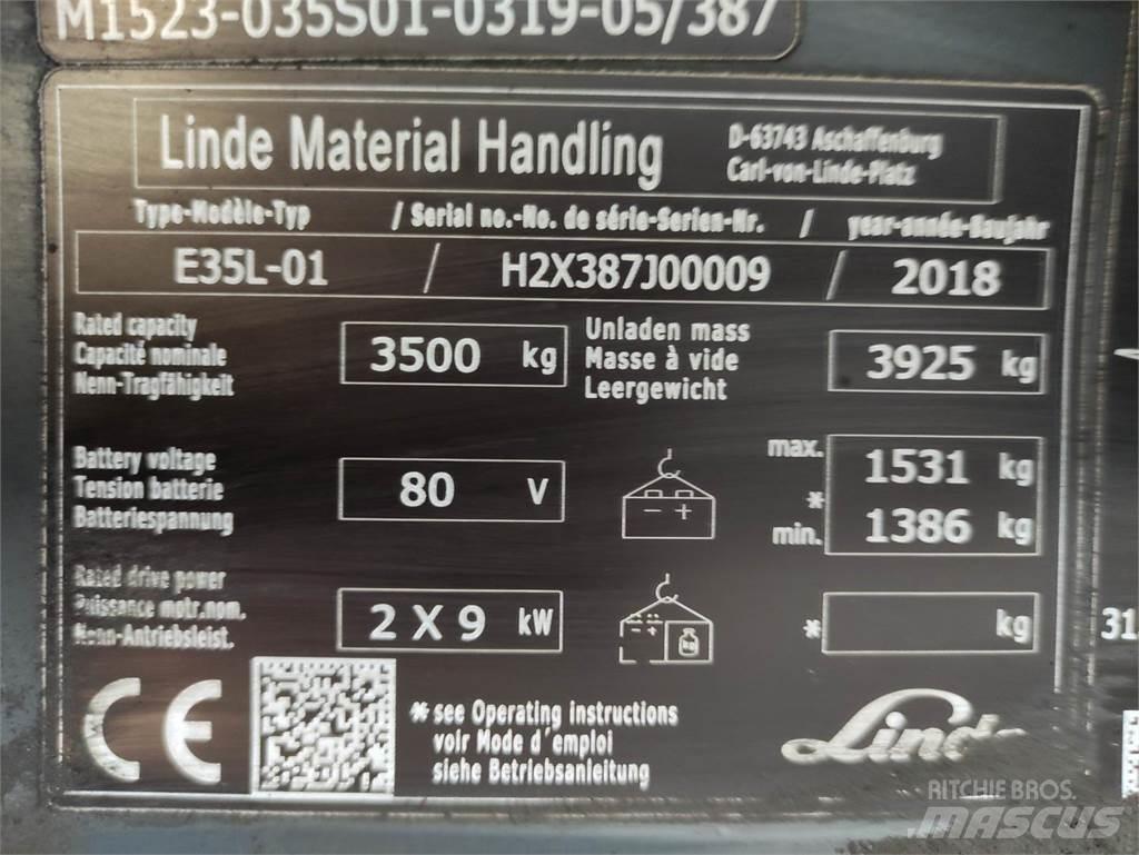 Linde E35L-01-387 Električni viličarji