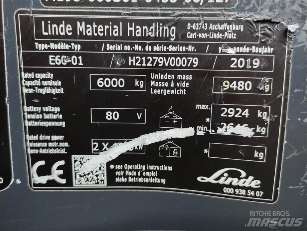Linde E60-01-1279 Električni viličarji