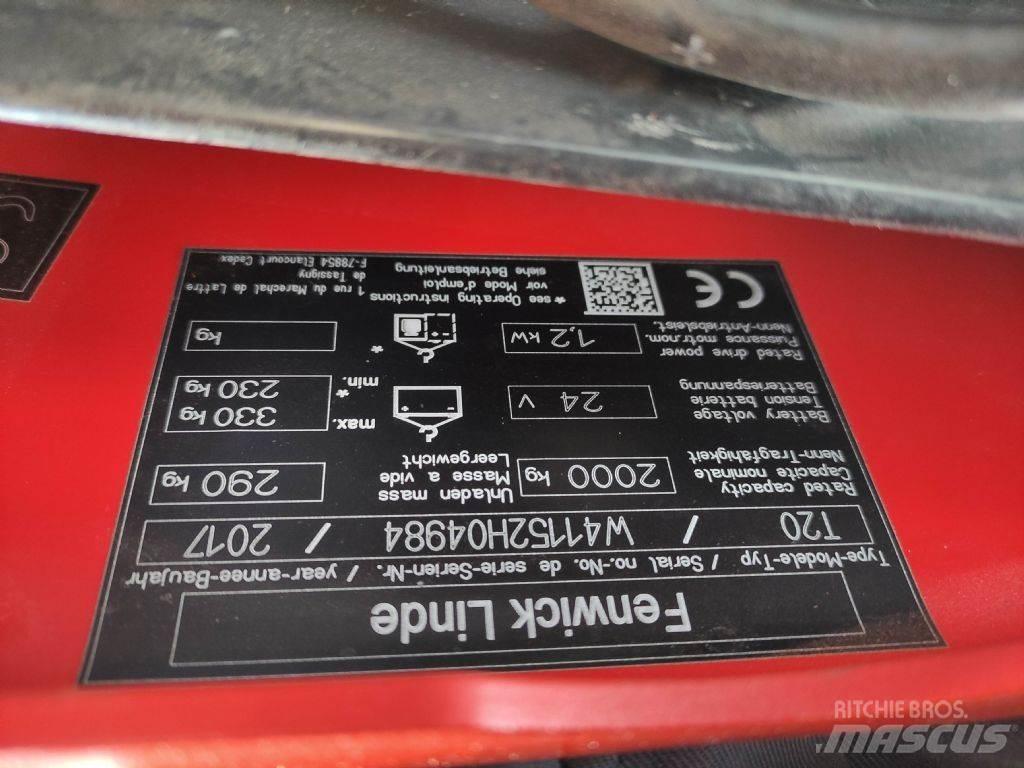 Linde T20 Električni nizko dvižni viličar